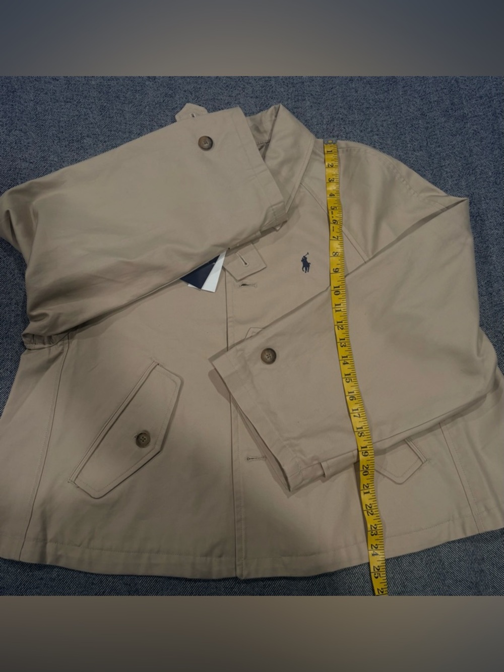 Polo Ralph Lauren Cotton Twill Jacket | color: beige | size: M - Picture 5 of 10
